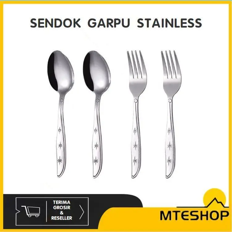 MTE Sendok Makan Stainless steel  1Lusin  Anti Karat Harga Terjangkau Kitchenware