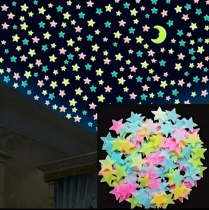 Sticker bintang isi 100pcs / stiker dinding bisa nyala saat gelap