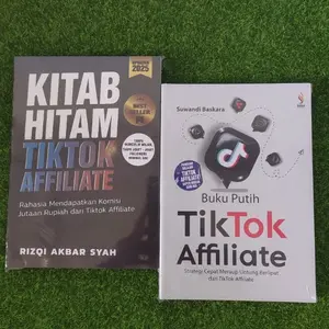 2 paket buku putih tik tok affiliate,kitab hitam tik tok affiliate