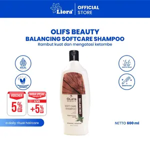 OLIF Soft Care Shampoo (Balancing) - 600ML | Haircare Shampo dengan Kondisioner untuk Mengatasi Ketombe, Merawat Kesehatan Rambut, Menyeimbangkan Kulit Kepala, dan Membuat Rambut Lembut dan Segar