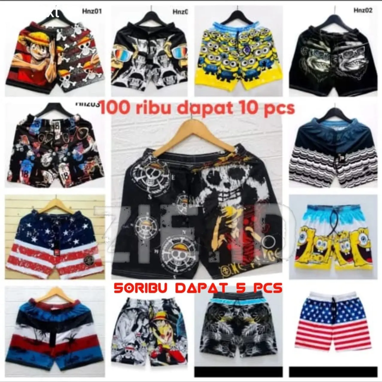 celana boxer viral 100rib dpt 10 random Katun Nyaman Pendek Shorts Pria Motif Surfing Santai Distro Pantai Dewasa Celana Boxer