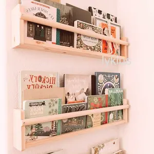 Madeline Rak Dinding Serbaguna Kayu Pinus Lebar Kurleb 30cm