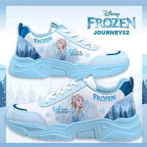 Sepatu Anak sneakers Perempuan Cewek Kartun Frozen Lucu Paud Tk Sd Size 26-35 Fashion