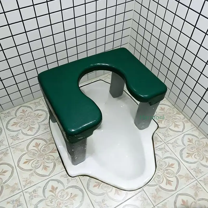 COD Kursi Toilet Duduk Kursi WC Pispot Kursi Toilet Kursi Toilet Jongkok Bahan Plastik Biru Abu