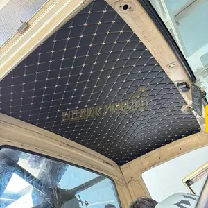 Cover Plafon Mobil Truck & Pick Up Kulit Sintetis Premium Motif Diamond Anti Panas Waterproof Presisi 100% Car