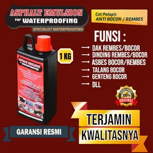 Aspal cair 1 Kg ASPHALT EMULSION for WATERPROOFING cat pelapis anti bocor dan rembes