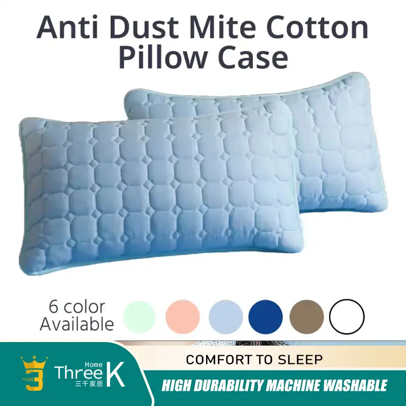 Anti Dust Mite Cotton Pillow Case 1pc only