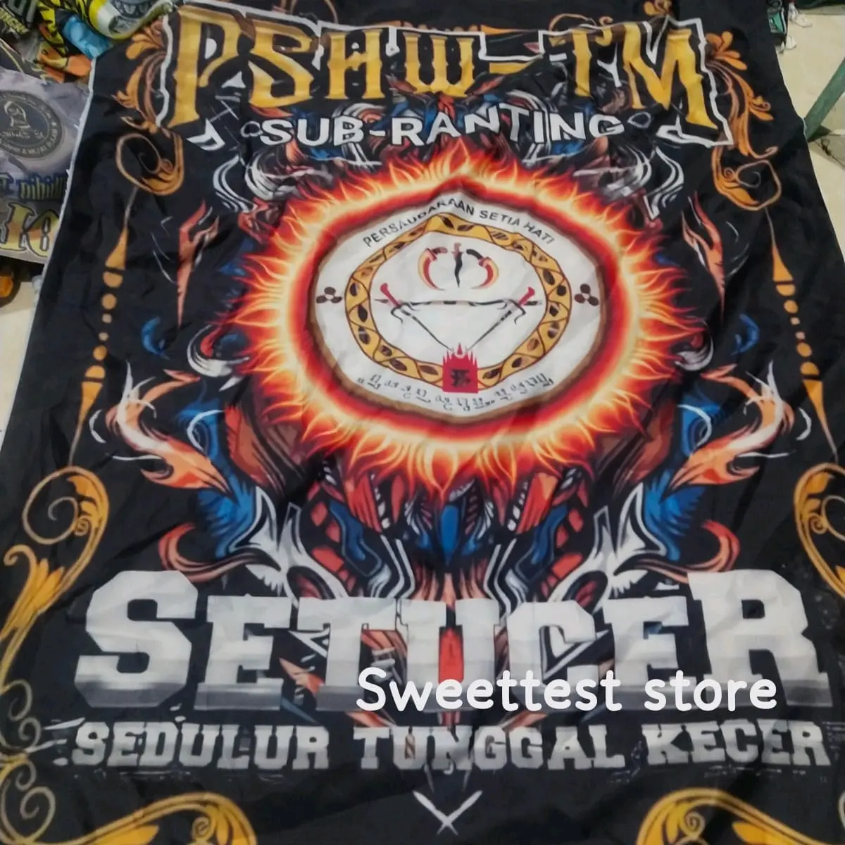 1 HARI JADI + BONUS STIKER BENDERA PSHW TM, BENDERA WINONGO, PSHW TUNAS MUDA, PERGURUAN SILAT, COD + BISA REQUEST
