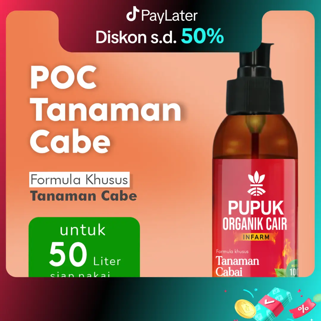 Infarm Pupuk Orgnaik Cair Tanaman Cabai 100 Ml Pupuk Cabai Organik Pupuk Tanaman Organik