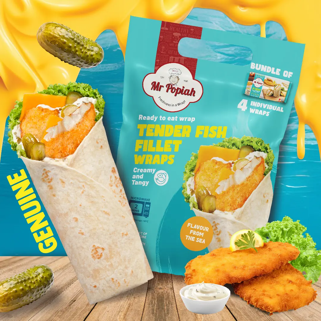[Mr Popiah] Tender Fish Fillet Wrap Bundle of 4 (150g)