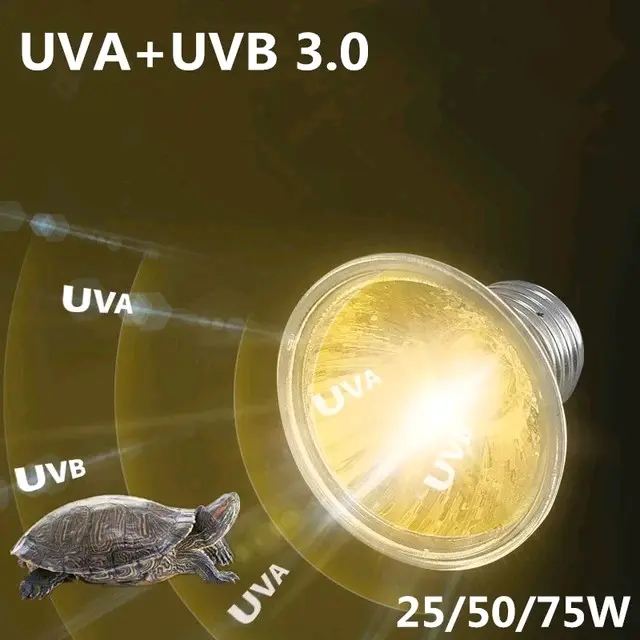 Lampu UVA UVB Lampu Reptil Kura kura Kadal Iguana dll