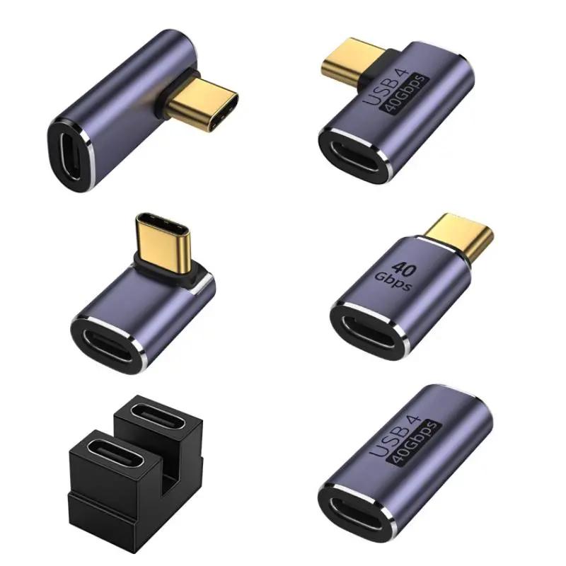 90 Độ USB 4.0 Loại C Adapter 40Gbps Nhanh Chóng Sạc Chuyển Đổi Dữ Liệu Chuyển…