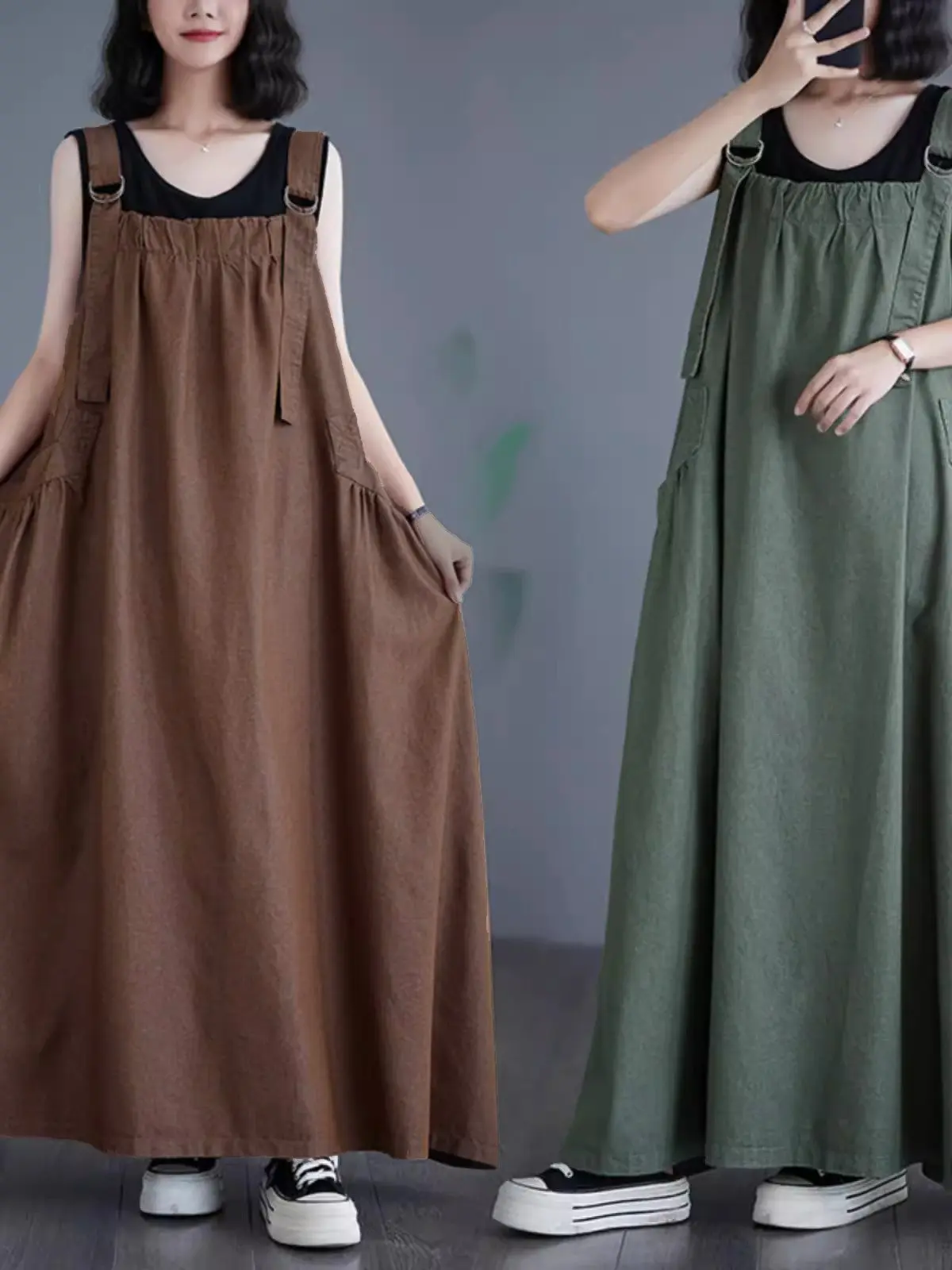 Jumpsuit Rok LC1204 Premium Oversized Jeans Jumpsuit Rok Polos Fashion Terbaru ...