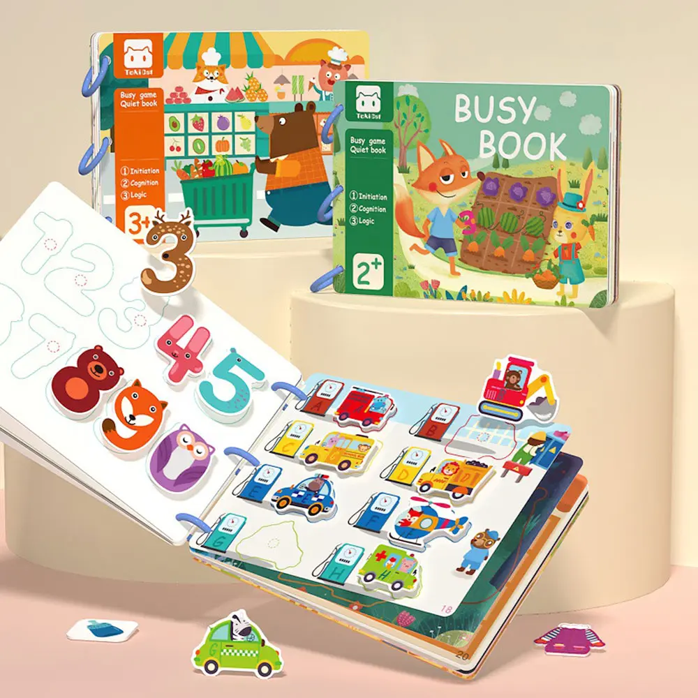 【UBaby】 30 Halaman Quiet Book Busy Book Buku Edukasi Anak Buku Aktivitas Anak Kids Montessorri Activity Book Education untuk