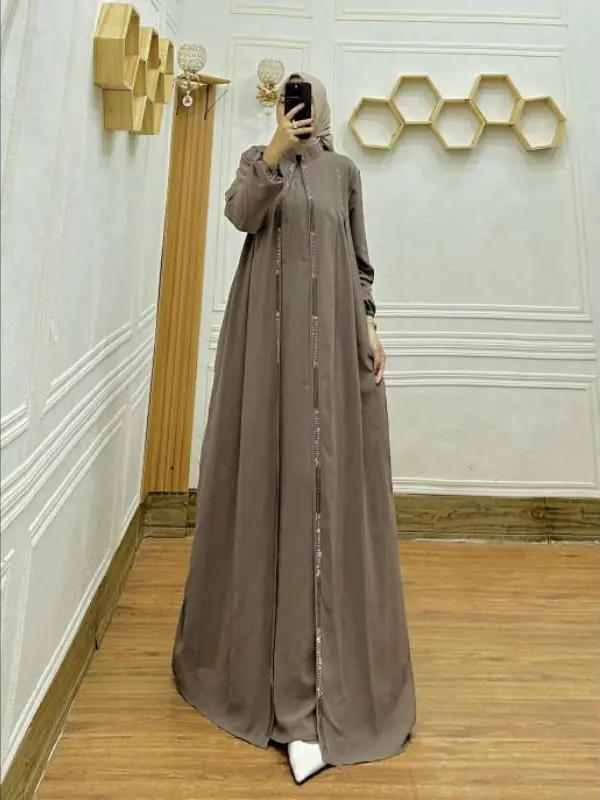 Gamis Abaya Terbaru Inara Dress Wanita Crinkel Sutra Gamis Viral Kekinian Muslim Dewasa Remaja
