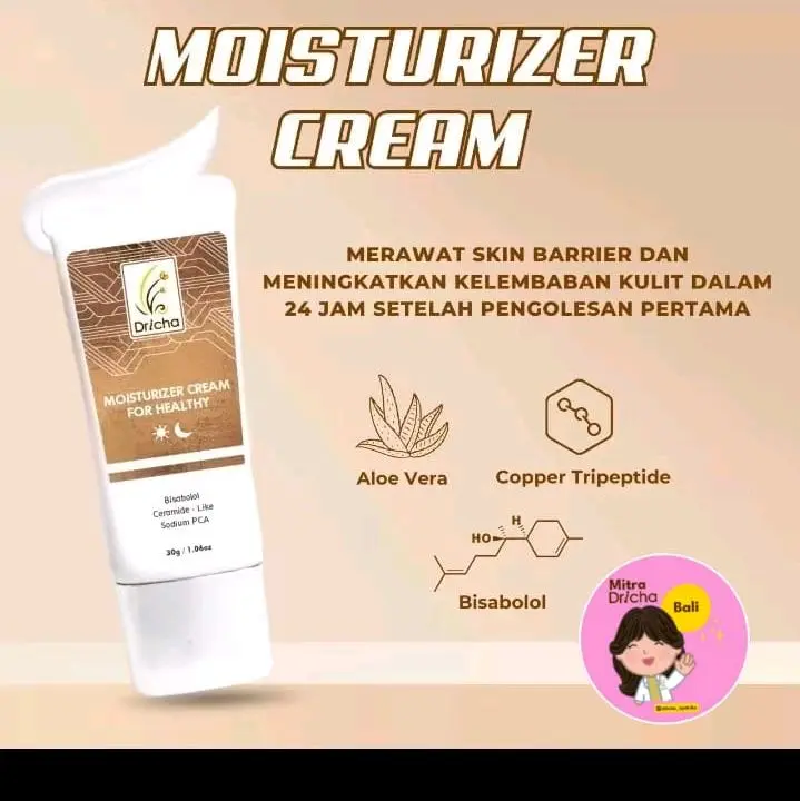 moisturizer dricha 30gr (kulit kering sensitif kemerahan)