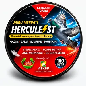 Jamu Merpati Hercules Giring Keras untuk Merpati Kolong Balap Tomprang Stabil Tinggi Anteng Anti Ngrobook Fokus Betina CC Bertambah Ngunci Kolong
