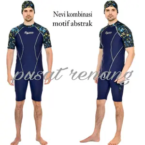 Baju renang dewasa baju renang setelan atas bawah baju renang pria baju renang tangan pendek baju renang diving STL FZ