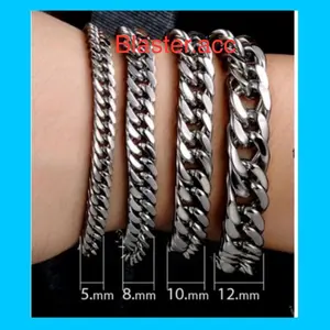 ￼gelang tangan rantai titanium pria rantai baja anti karat Aksesoris Elegan Aksesoris Elegan Kulit Perhiasan Bracelets Perhiasan Bracelets