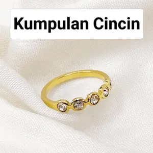 [P1-Kumpulan Cincin]-[JoAcc] Cincin Fashion Cincin Wanita Cincin Dewasa - Cincin Titanium Stainless Anti Karat - Perhiasan Aksesoris Fashion Wanita - Rings Elegan