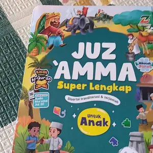 (Bonus Audio) Buku Juz Amma Lengkap untuk Anak - Hafalan Juz 30 Dilengkapi Transliterasi Latin dan Terjemahan Hard Cover Quran
