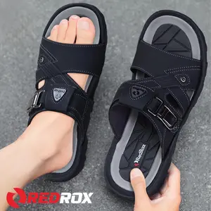 Sandal Pria Kasual Gaya Modern Kekinian Terbaru Ringan Lentur Redrox - VORT 02 Jepit Sendal