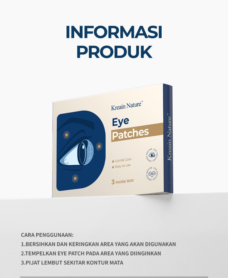 Kreain Nature Eye Patch｜Menenangkan area mata & menutrisi kulit di sekitar mata