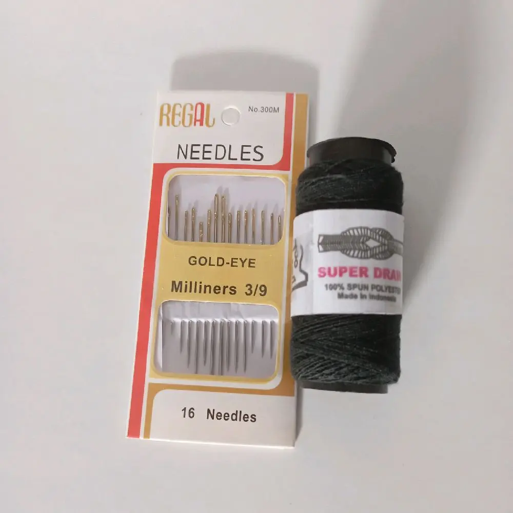 PAKET JARUM JAHIT REGAL + 1 BENANG HITAM/PUTIH