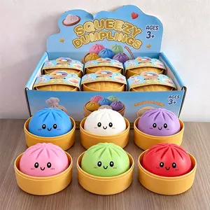 Squishy Dumpling WARNA RANDOM Anti Stres Slow Rising Mainan Squishy Pencet ( 1 Box / Pcs ) harga per 1 pcs