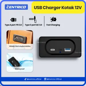USB Charger 12V QC PD Dual Port USB-A & Type C Fast Charger Universal - USBKGG005-GKT