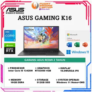 ASUS GAMING K16 K3605VC I5 13420H RTX3050 4GB/ 16GB 512GB W11+OHS+M365B 16.0WUXGA IPS BLIT