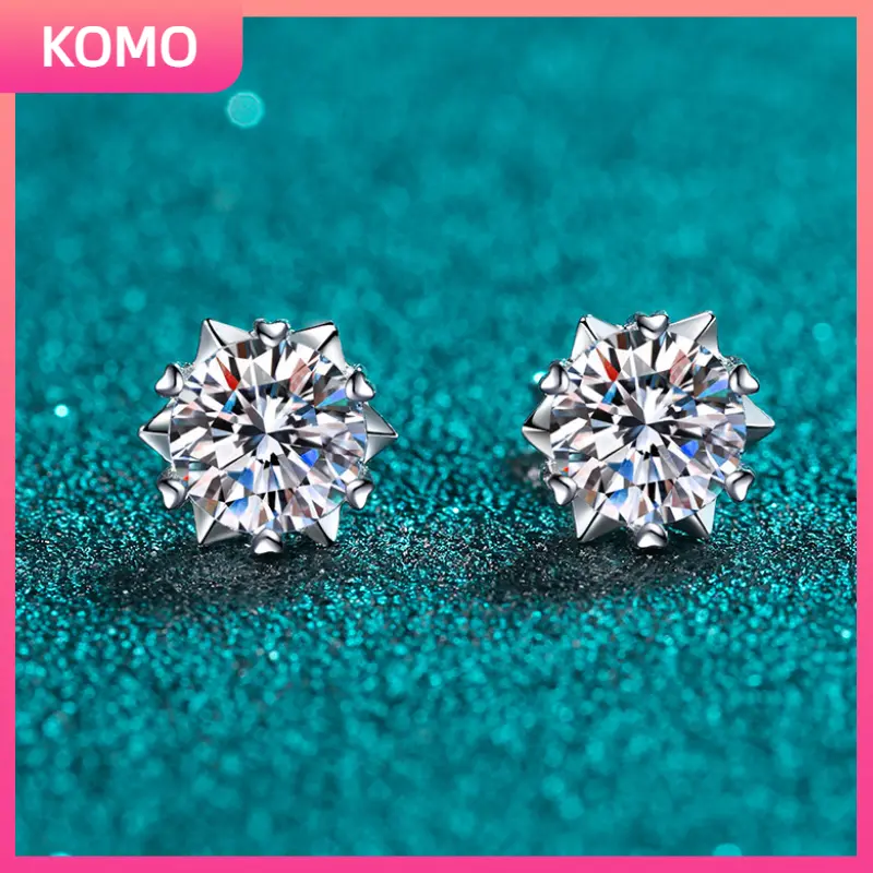 【#565】snowflake earrings Female
