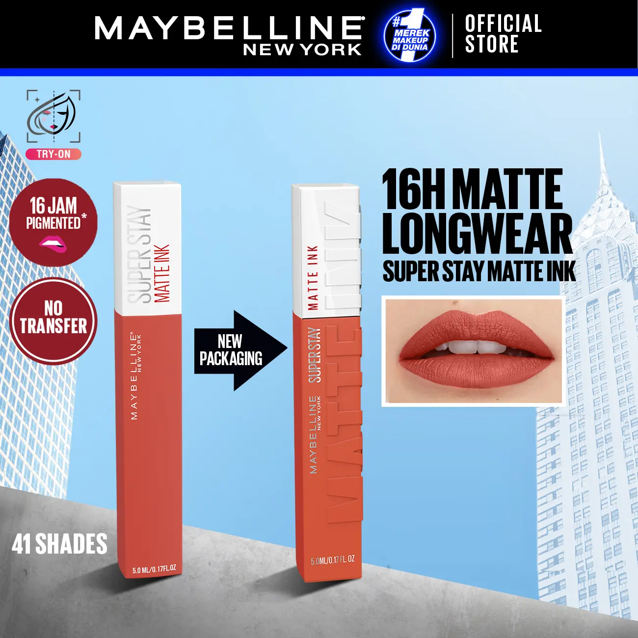 [5.5 DEALS] MAYBELLINE Superstay Matte Ink Liquid Long Lasting Waterproof Matte Lipstick Lipcream Make Up Transferproof Tahan 16 Jam