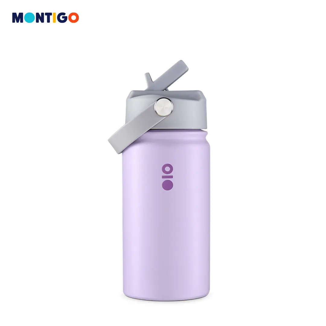Montigo Pastel Ace Bottle Mini (410ml/14oz) - Durable Stainless Steel, Temperature Retention, Leakproof