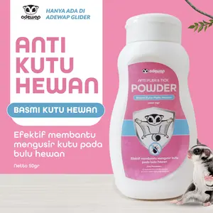 ADEWAP GLIDER Anti Flea & Tick Powder Bedak Anti Kutu Hewan Sugar Glider