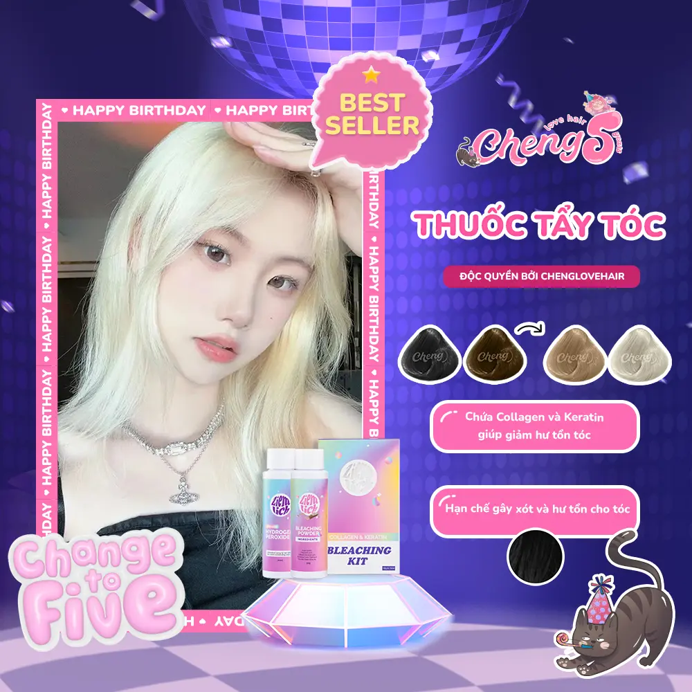 Thuốc Tẩy Tóc ZIEMLICH Bleaching Powder Collagen & Keratin Tẩy Cực Êm, Lên Cực Chuẩn | Chenglovehair, Chenglovehairs