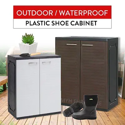 MYH Furniture Plastic Shoe Cabinet Waterproof Material Outdoor Shoe Cabinet Shoe Cabinet (1-3 Working Days Delivery)