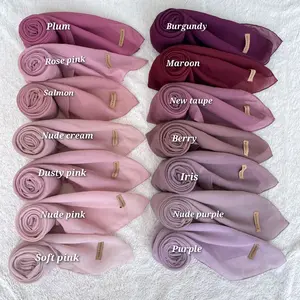 PLAIN SQUARE POLLY COTTON PREMIUM Kerudung Wanita Segi Empat