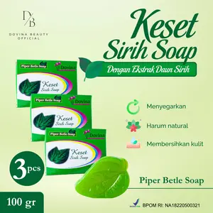 3 PCS - Dovina Sabun Sirih Bundle / Paket Dovina Piper Betle Soap
