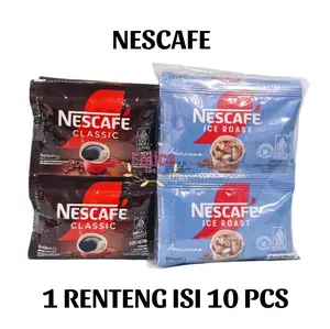 Nescafe Classic / Nescafe Ice Roast (1 Renteng isi 10 Pcs)