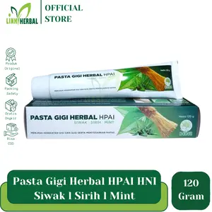 Pasta Gigi Herbal Siwak Sirih Mint HPAI HNI Netto 120 Gram