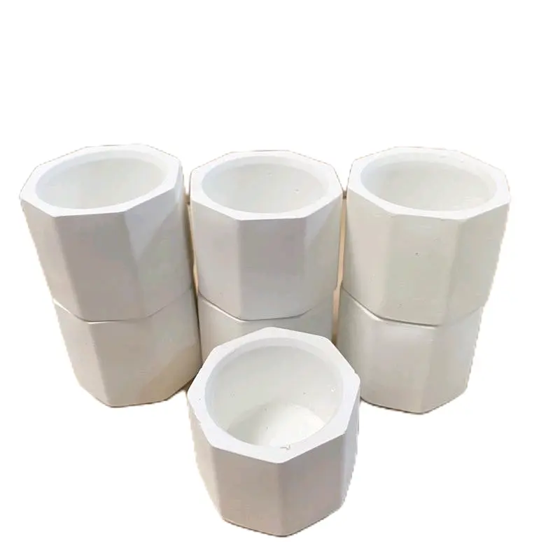10 Pcs Pot Lilin Semen Hexagonal Rustic Candle Holder Pot Tanaman Hias