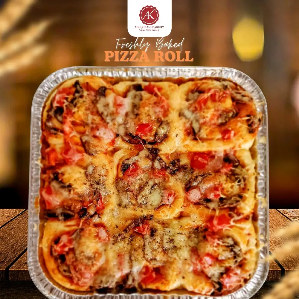 PIZZA ROLL / PIZZA GULUNG LOYANG, ukuran Box kraft 22x22x7cm