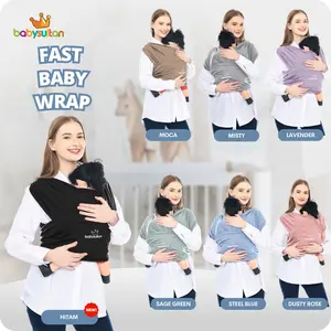 Gendongan Bayi Depan Fast Baby Wrap 3in1 M Shape dengan Sash Belt Terbaru babysultan