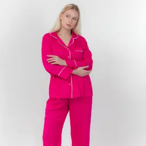 Piyama/Baju Tidur Panjang Oneset (Rayon Twill Premium)