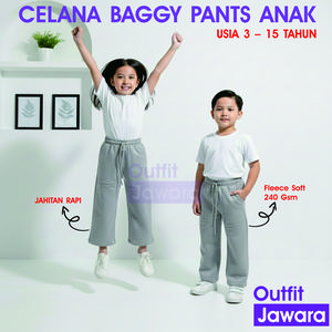 Celana Panjang Anak Baggy Pants Sweatpants Celana Jogger Anak usia 3-15 tahun laki laki dan perempuan