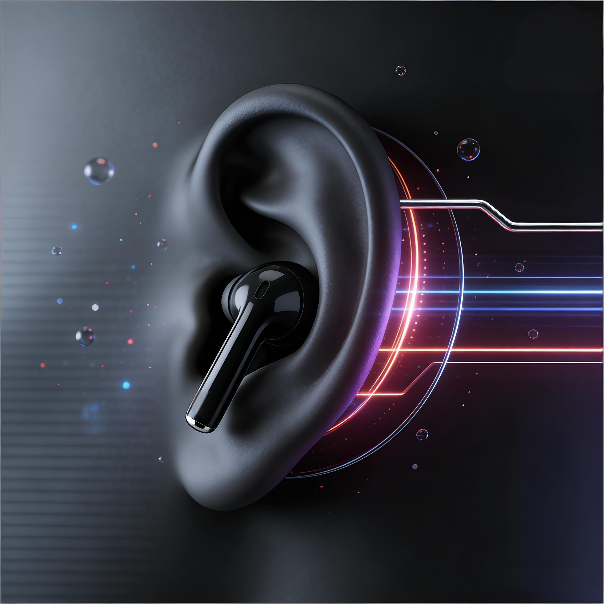 Versi Baru Tahun 2026 EIKELK HSZ PHANTOM S50 Earphone Nirkabel, Tahan Air IPX7, Baterai Tahan Lama, Bass Kuat, Surround 3D, Peredam Suara Cerdas, Gaming Esports, Panggilan, Musik, Olahraga, Earphone Bluetooth Nirkabel