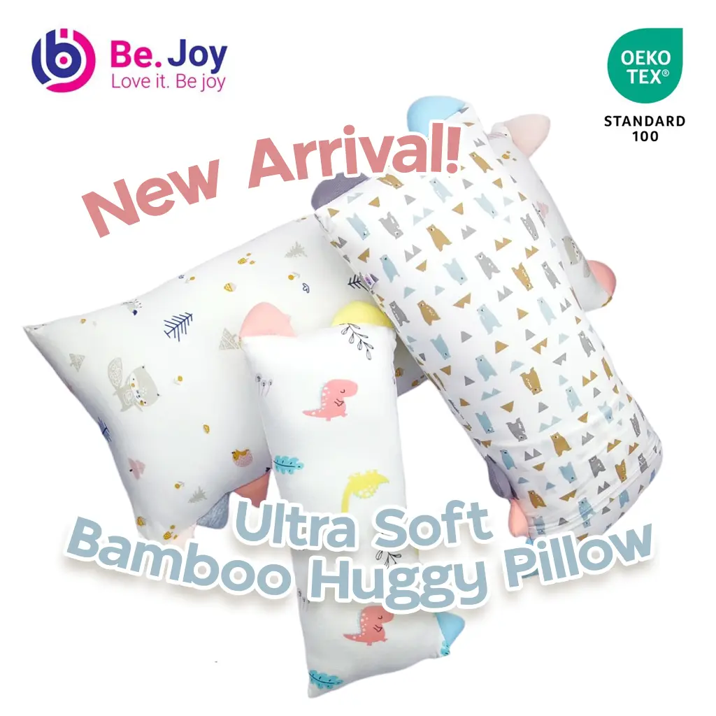 [OEKO-TEX Certified] Ultra Soft Bamboo Huggy Pillow With Cushy Tags Kids Adults Pillow