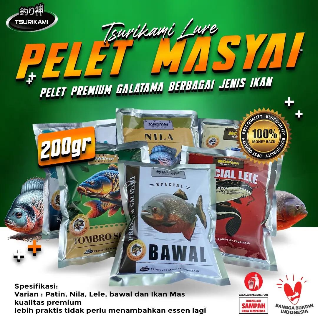 PELET MASYAI SIAP PAKAI SPECIAL MANCING GALATAMA DENGAN KUALITAS PREMIUM isi 200gram