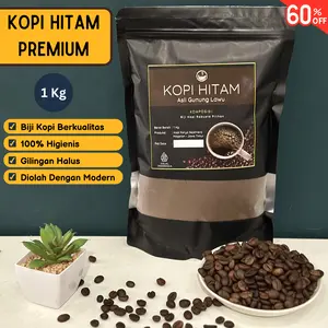 Kopi Hitam Bubuk Robusta Original Berat 1 Kg - Coffee Kualitas Premium - Pahitnya pas cocok untuk kopi Susu